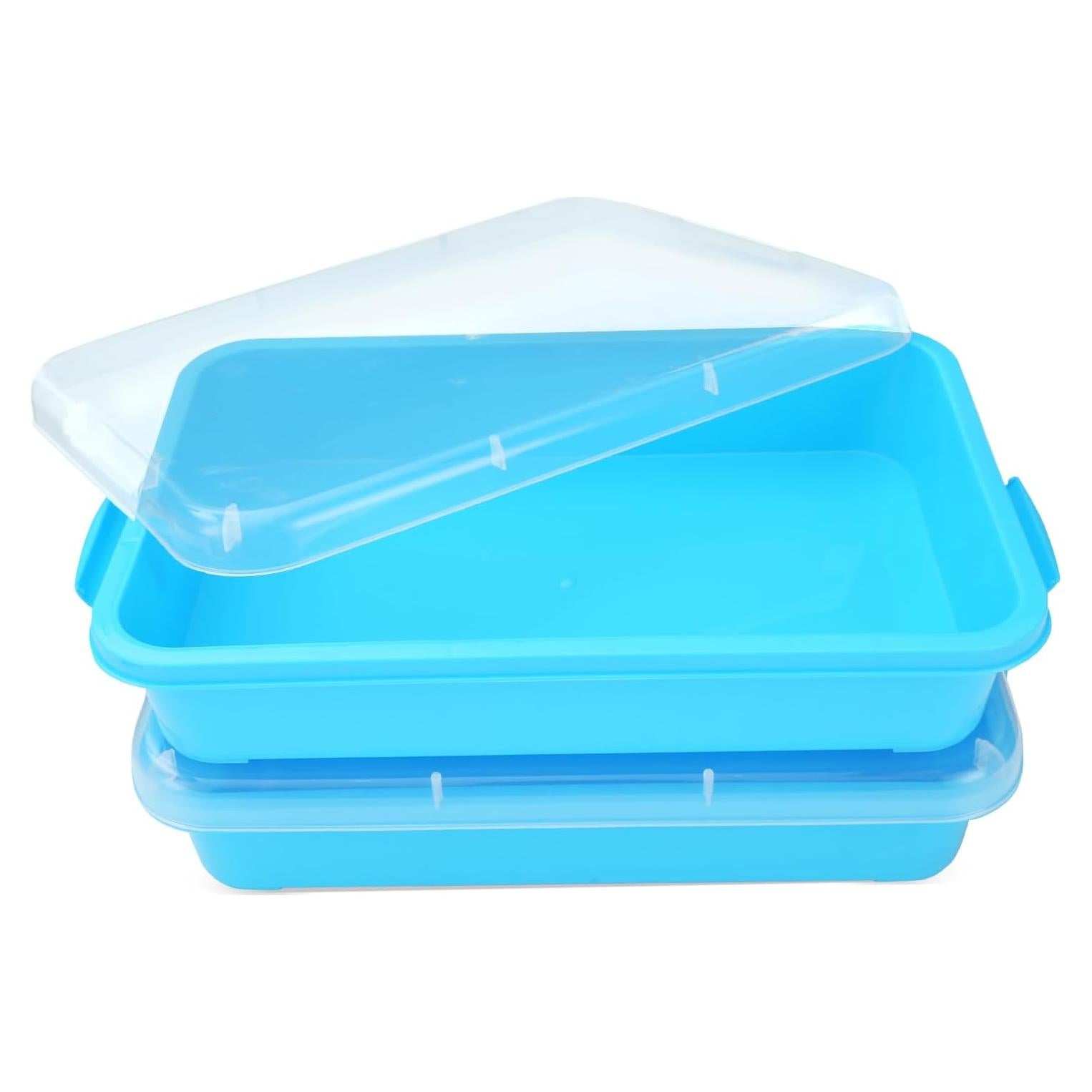 Bandeja de Arena Sensorial AtMini 38.1x25.4cm Azul 2 Pcs