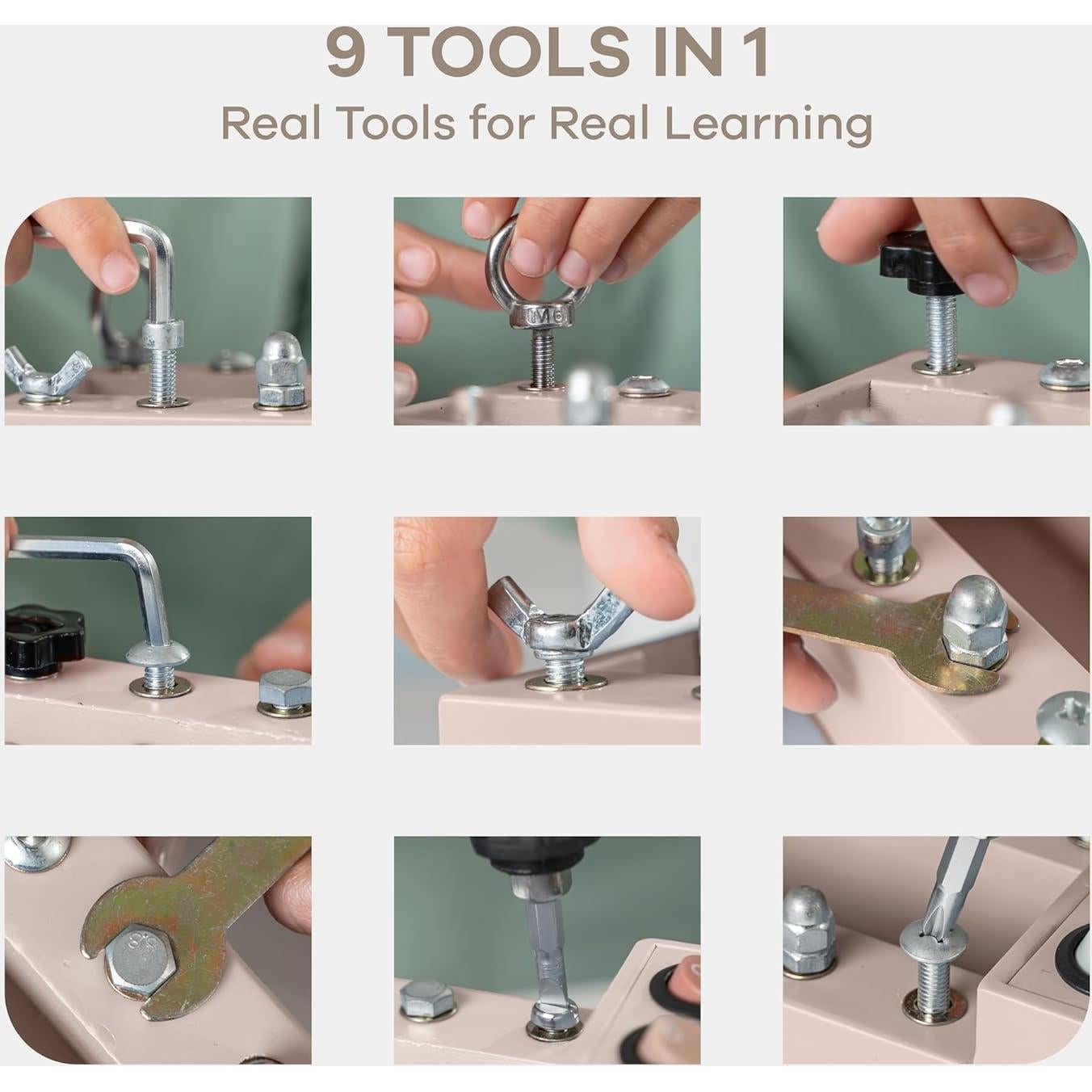 Camión de Juguete Montessori Comfy Cubs - Tablero Ocupado Rosa