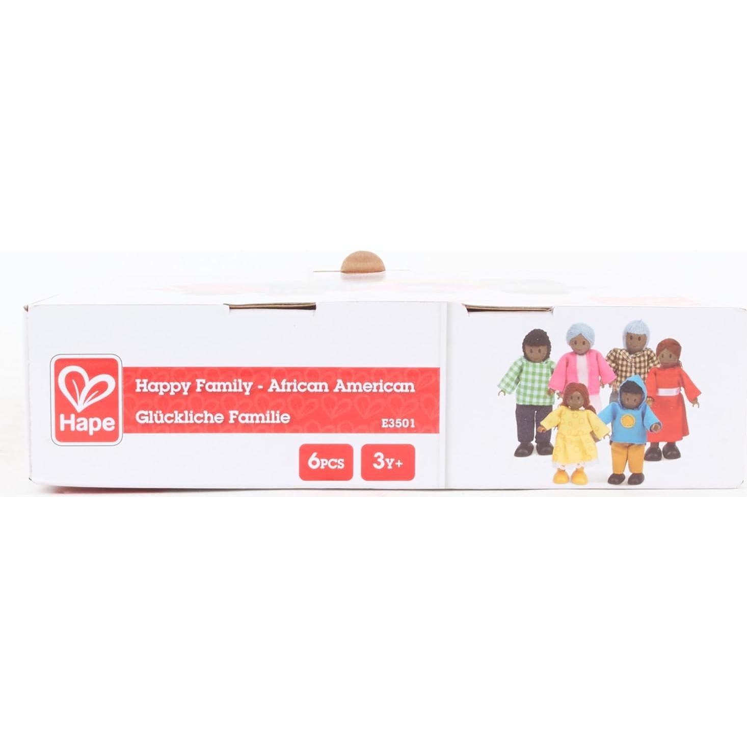Hape Conjunto de Muñecas Afroamericanas de Madera - 6 Figuras