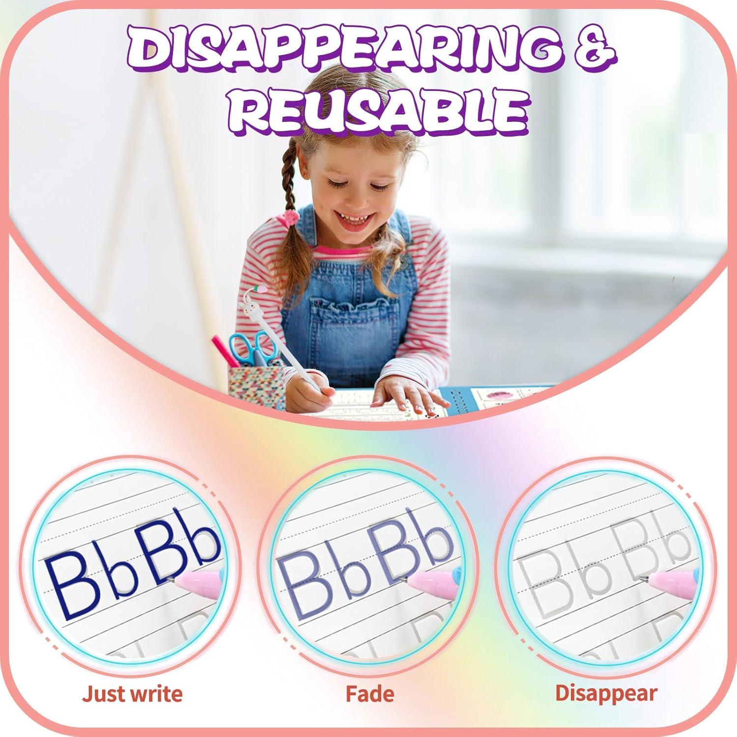 Cuaderno Reutilizable Caligrafía ESAUYB 4 Libros Azul 26x18.5cm