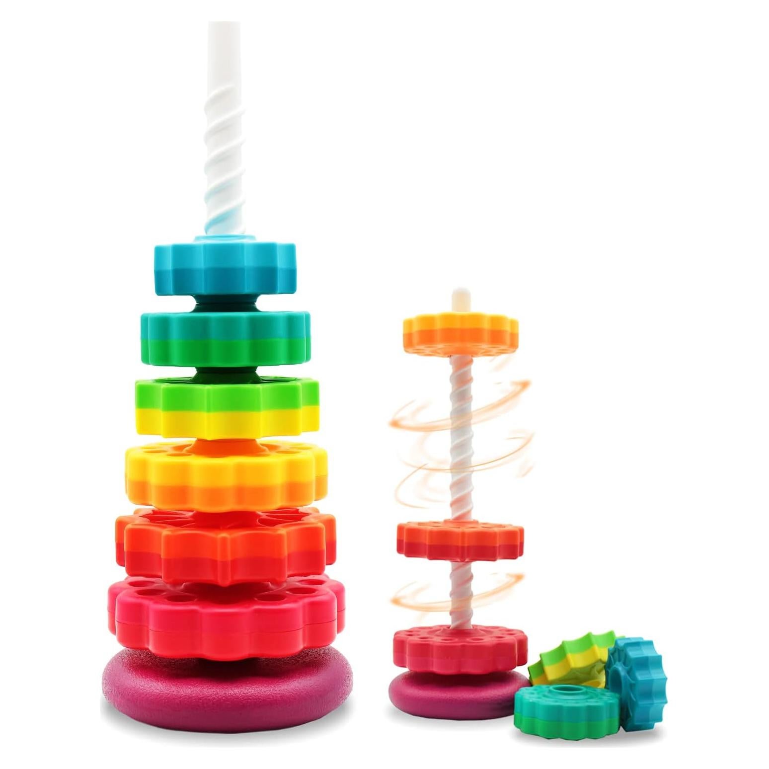 Juguete Apilable Giratorio LBAIBB - Arcoíris Educativo 0.57 kg