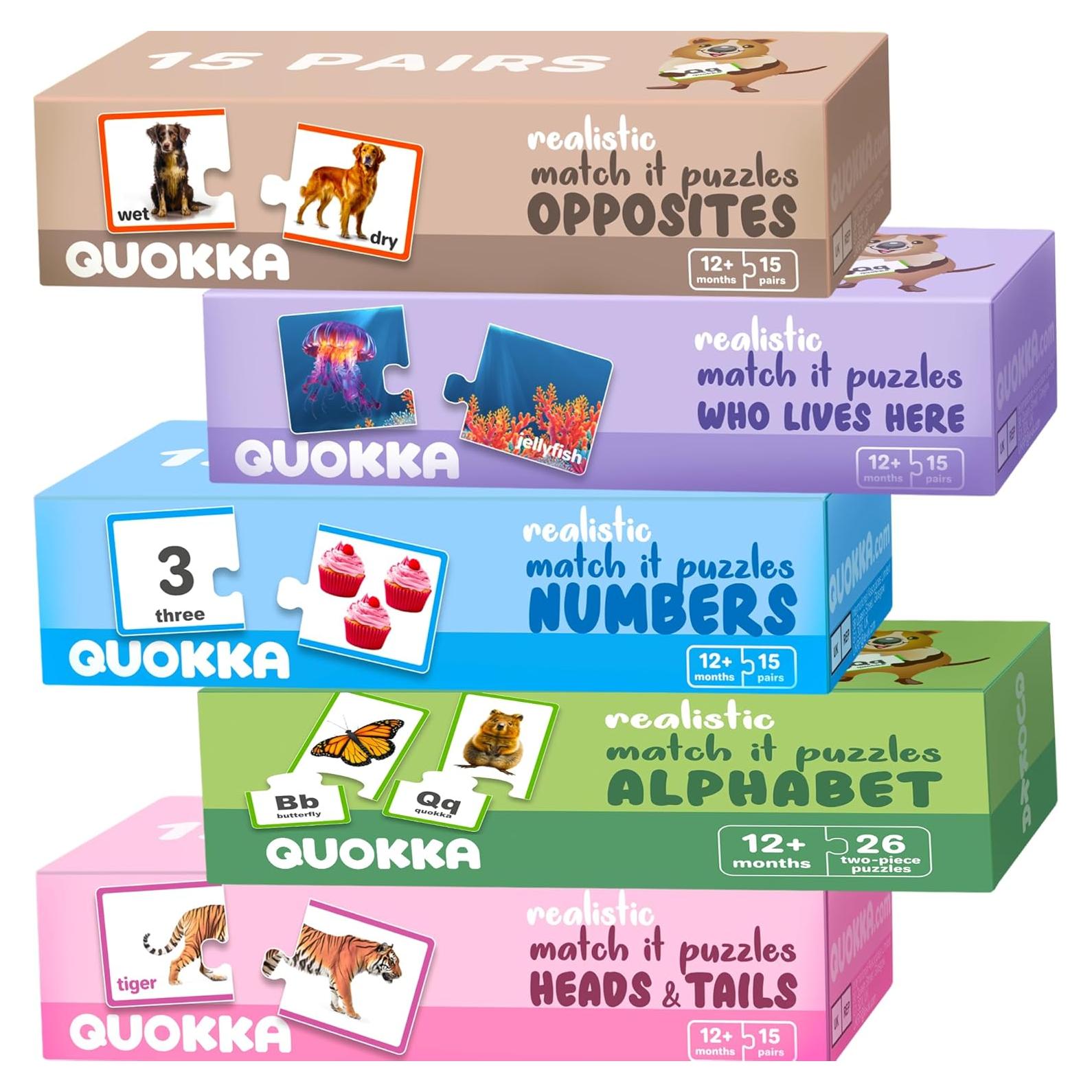 Rompecabezas Educativos QUOKKA 5X para Niños 1-5 Años