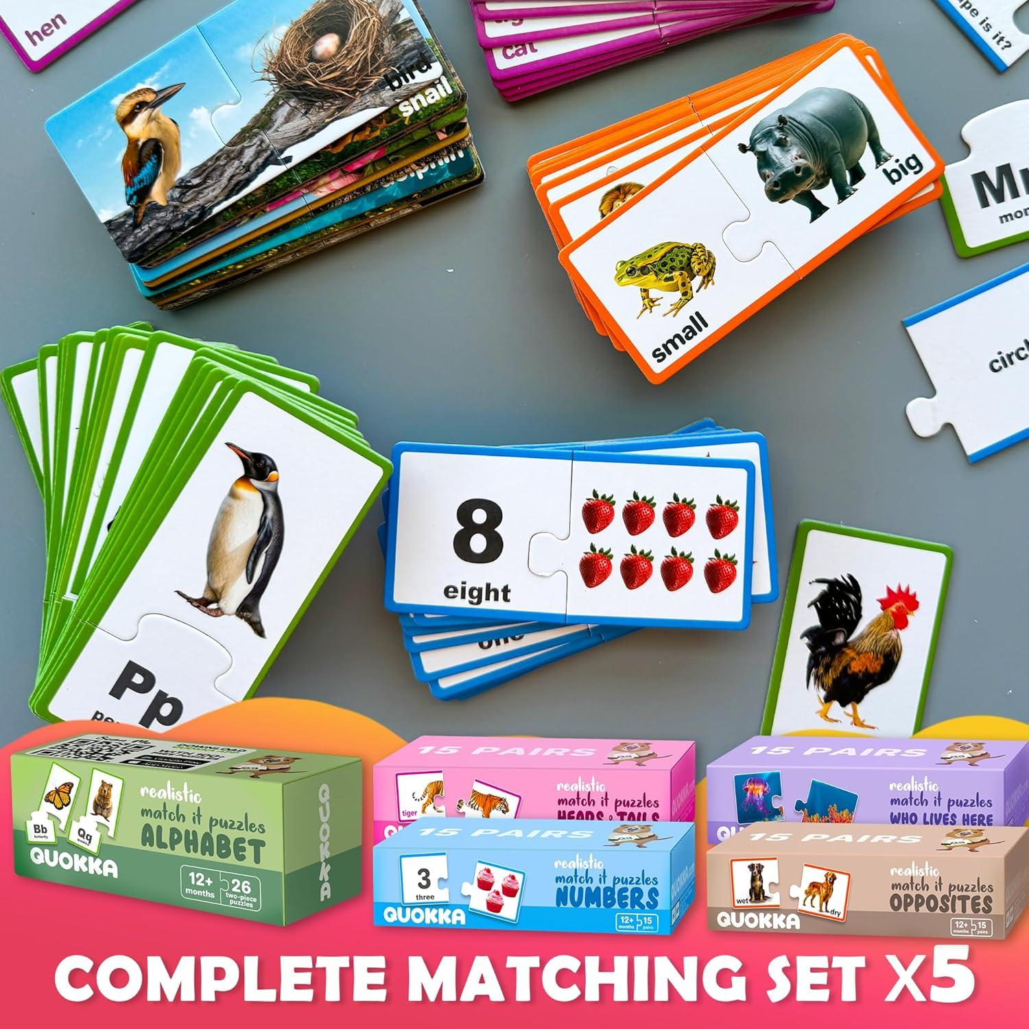 Rompecabezas Educativos QUOKKA 5X para Niños 1-5 Años