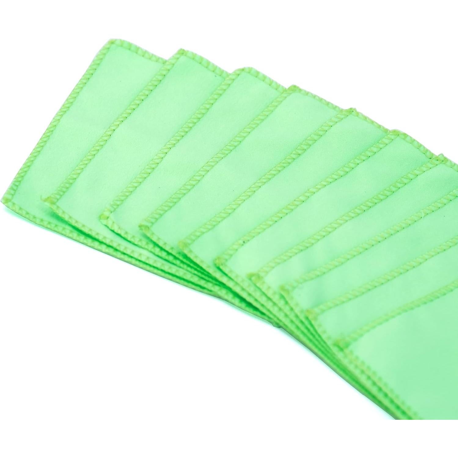 Paquete de 10 Paños de Pulido Kiddison Verde 11.5cm