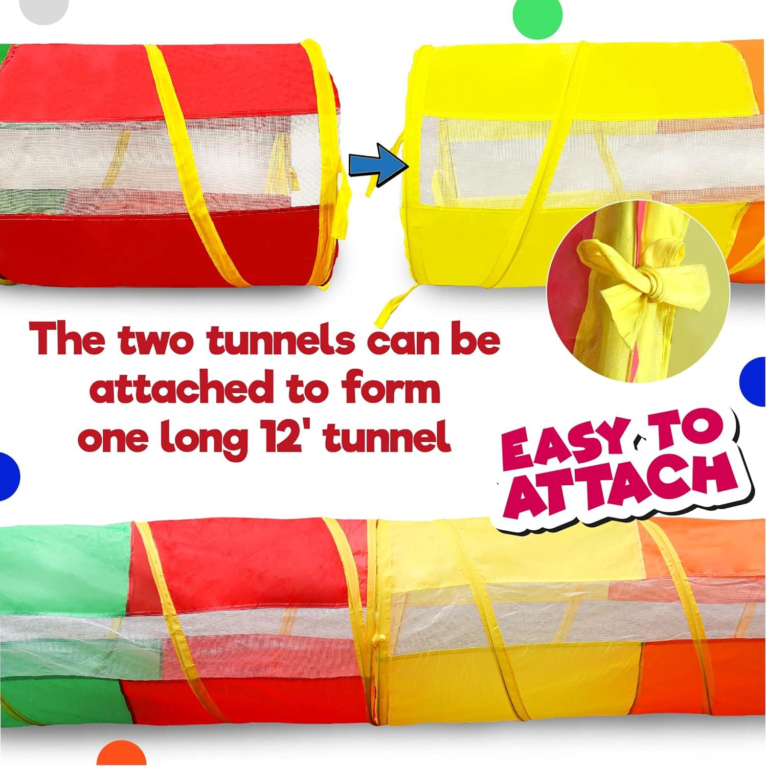 Túnel de Juego Plegable Hide N Side 2 Paquete 1.83m