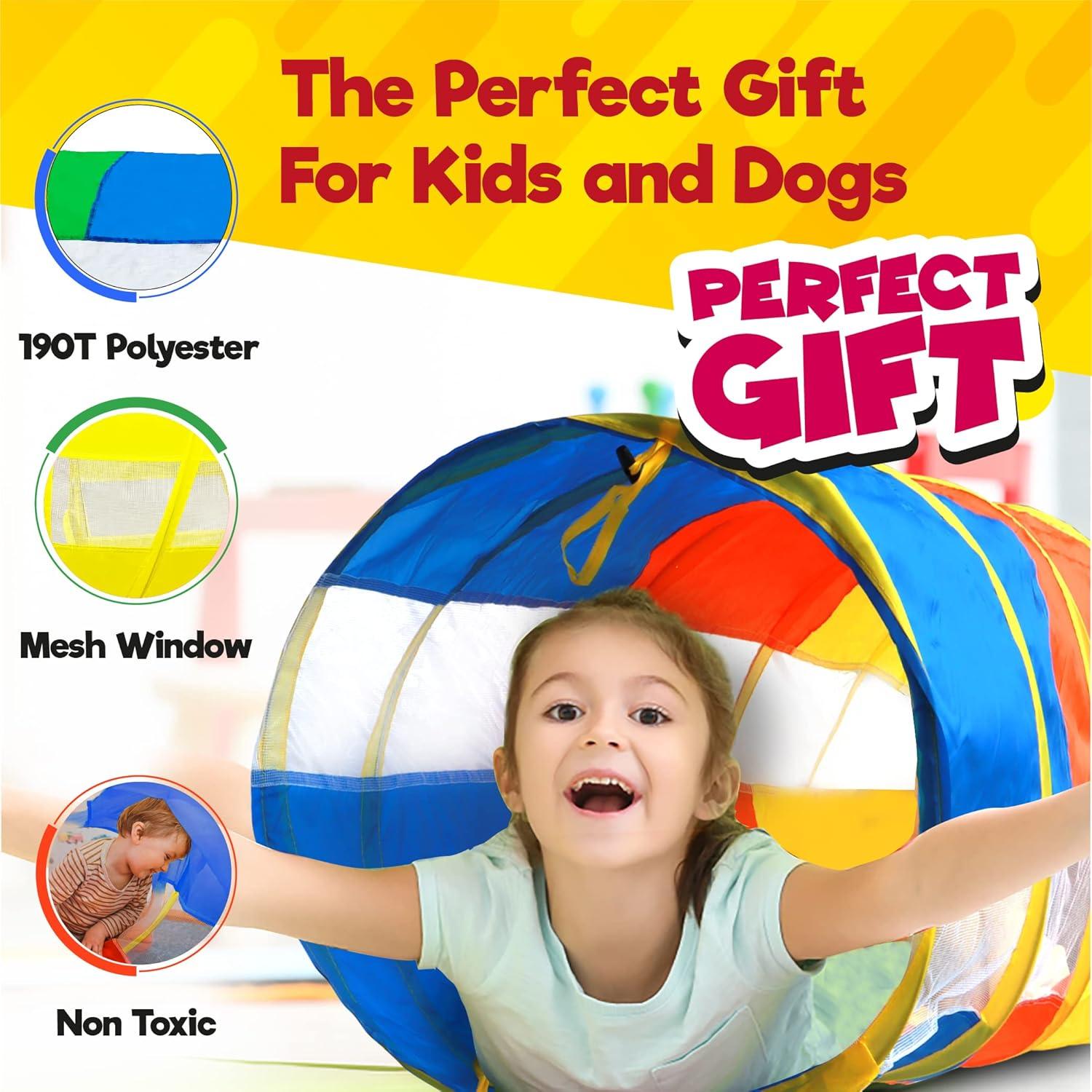 Túnel de Juego Plegable Hide N Side 2 Paquete 1.83m