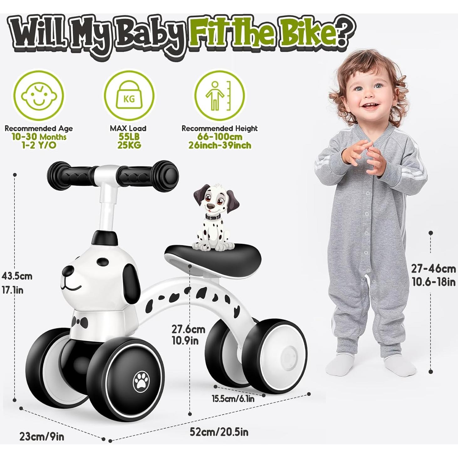 Bicicleta de Equilibrio para Bebés Fengchuangda 1-2 Años