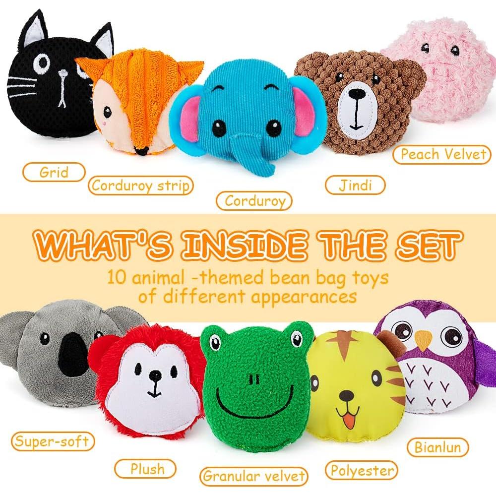 Bolsa de Frijoles Sensorial para Niños 10 Piezas - teytoy