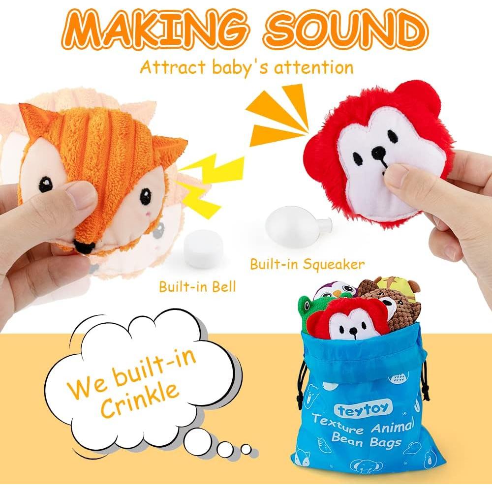 Bolsa de Frijoles Sensorial para Niños 10 Piezas - teytoy