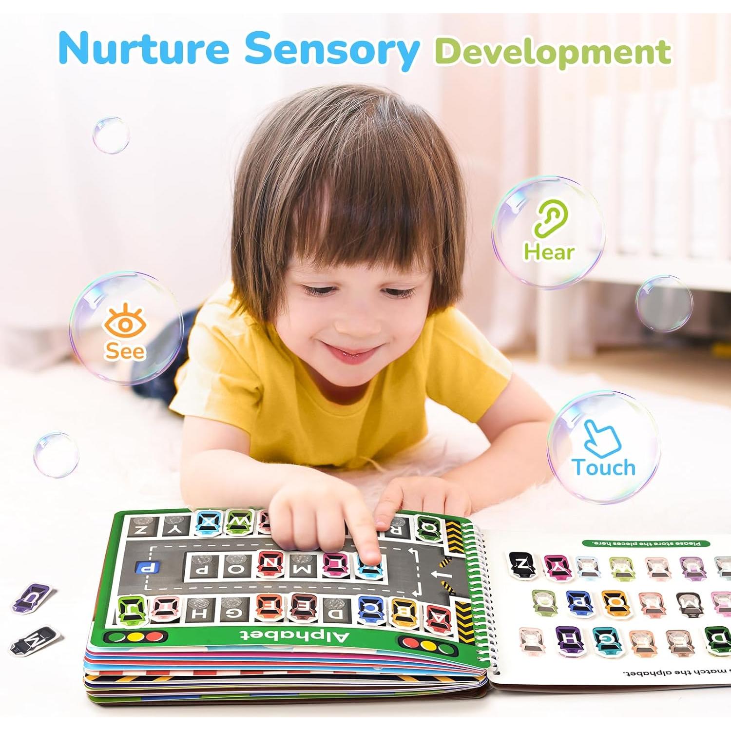 Libro Ocupado JoyCat para Niños 3-5 Años, Actividades Educativas