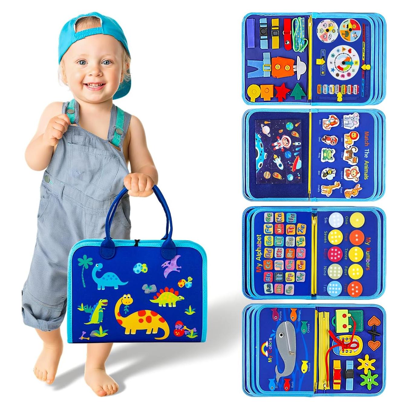 Tablero Ocupado Montessori SYHLN Azul 25 Actividades 0.49kg