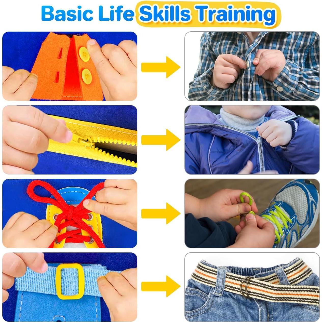 Tablero Ocupado Montessori SYHLN Azul 25 Actividades 0.49kg