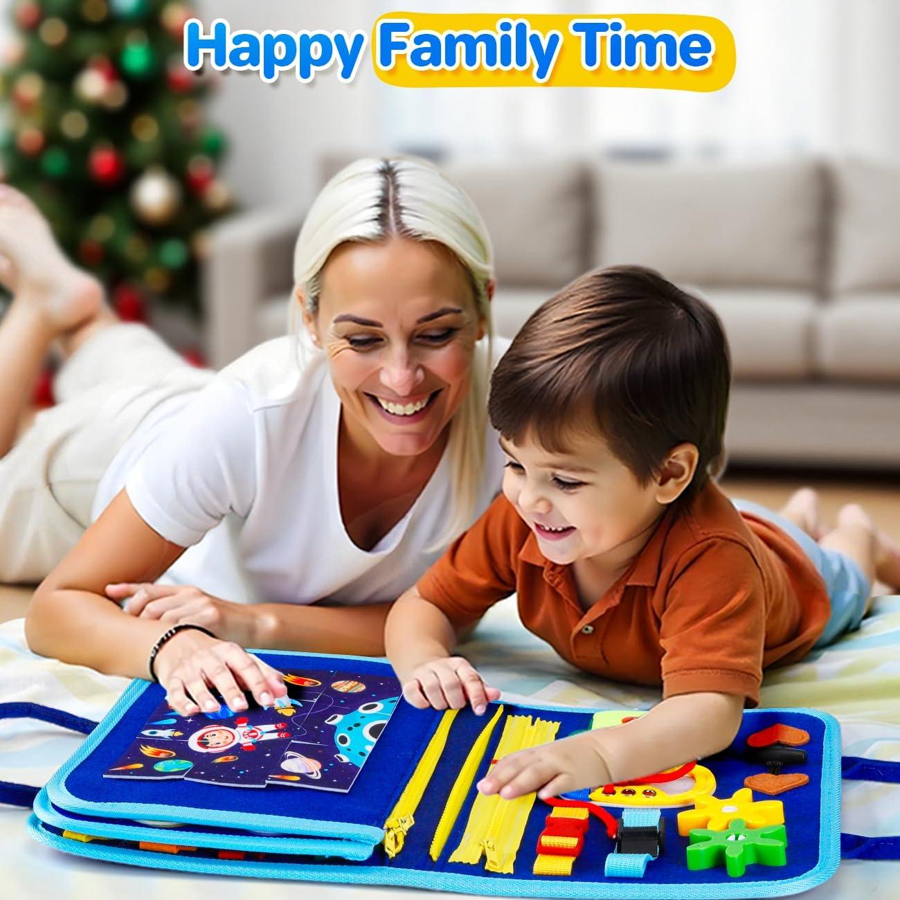 Tablero Ocupado Montessori SYHLN Azul 25 Actividades 0.49kg