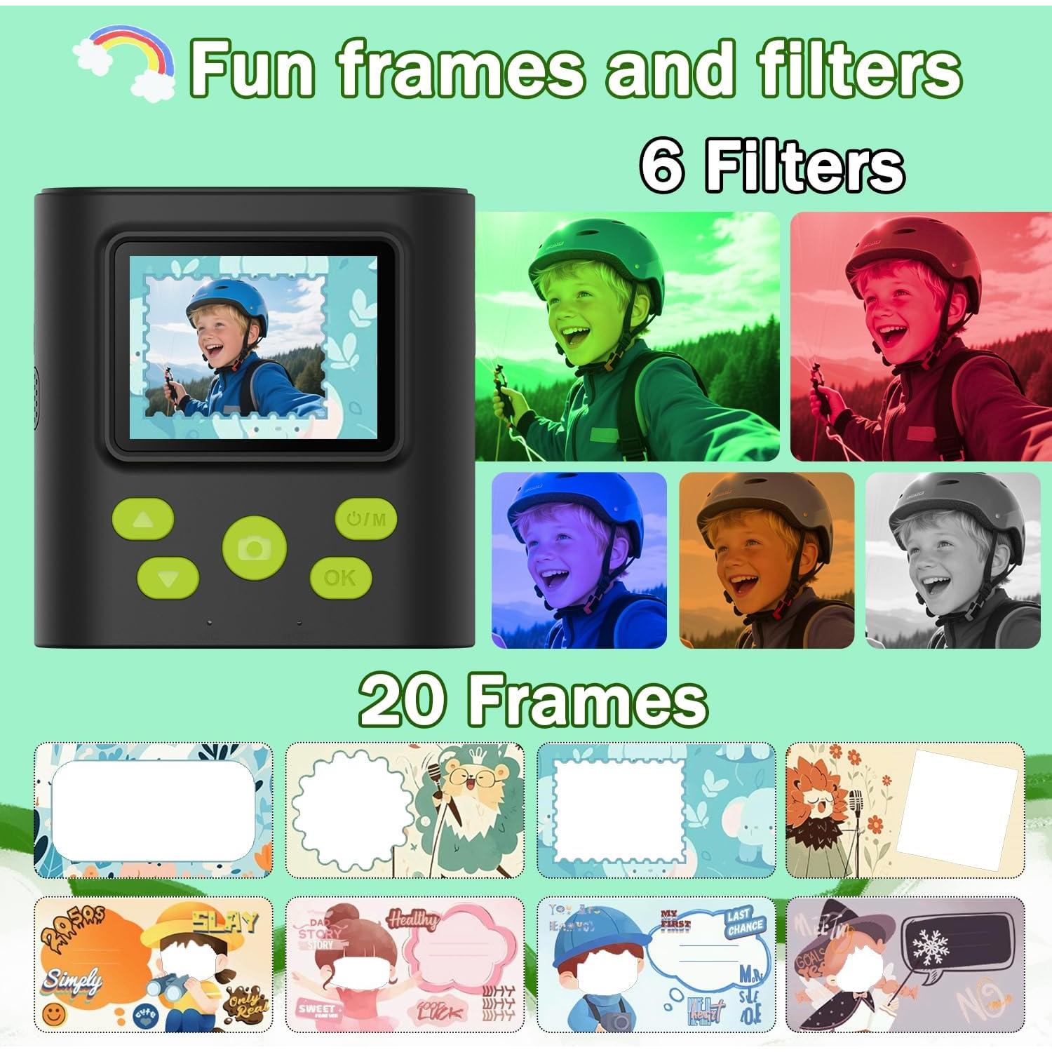 Cámara Instantánea Zicor P99 para Niños 12MP HD 32GB