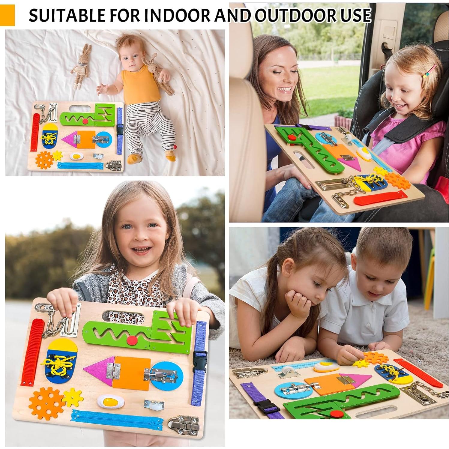 Tablero Ocupado Montessori ABERLLS para Niños 1-3 Años