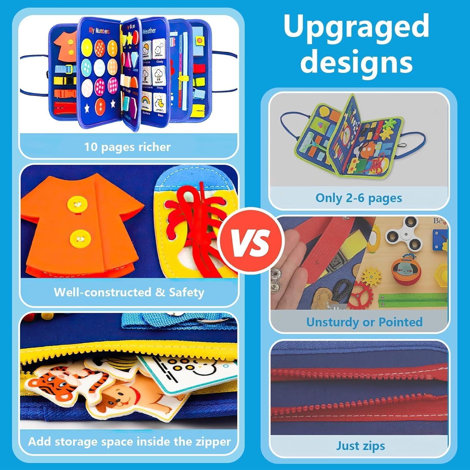 Tablero Ocupado Montessori SaFeli para Niños 1-4 Años