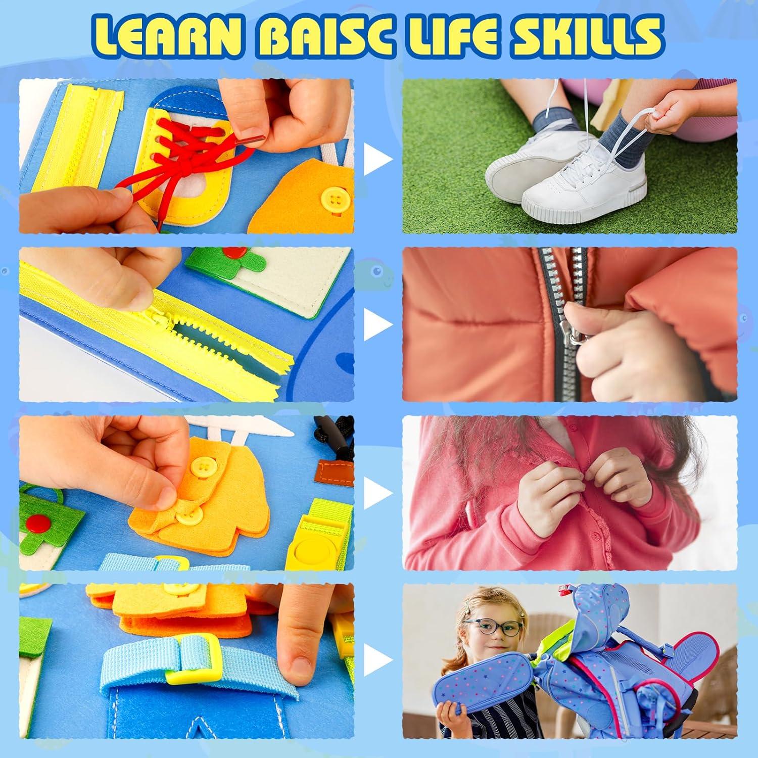 Tablero Ocupado Montessori Dinosaurios Oirtmiu 33x30.5cm