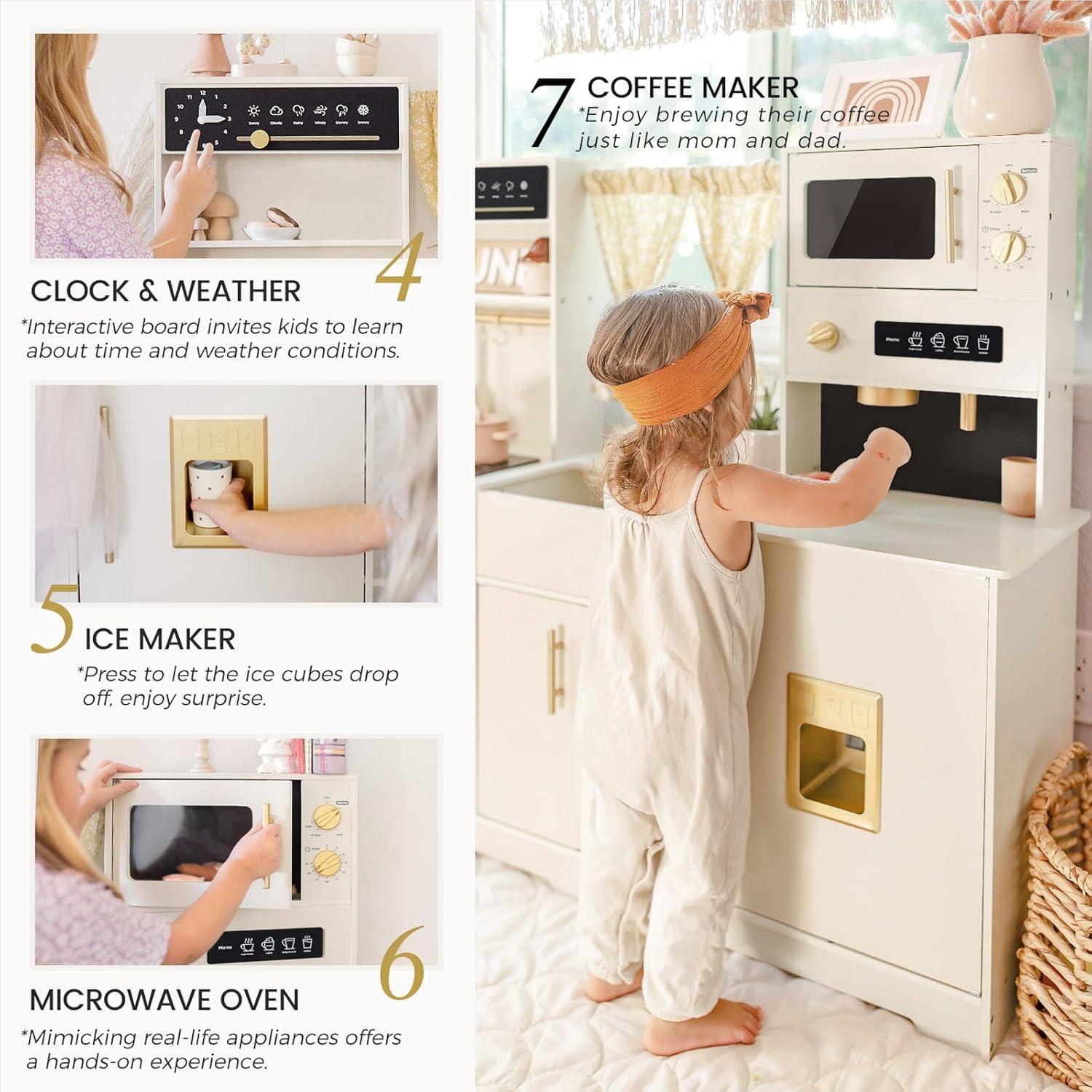 Cocina de Juguete de Madera Tiny Land Blanca 3+ Años