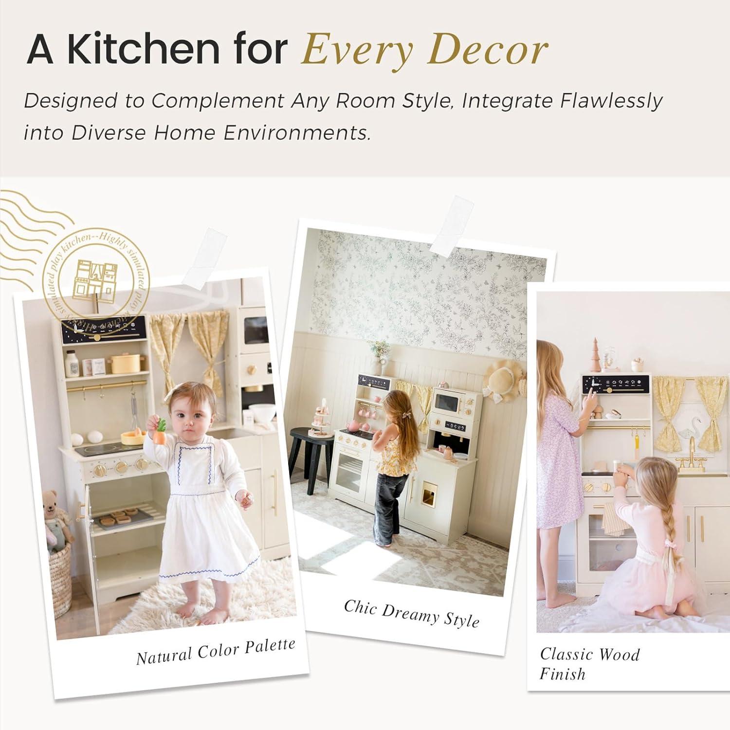 Cocina de Juguete de Madera Tiny Land Blanca 3+ Años