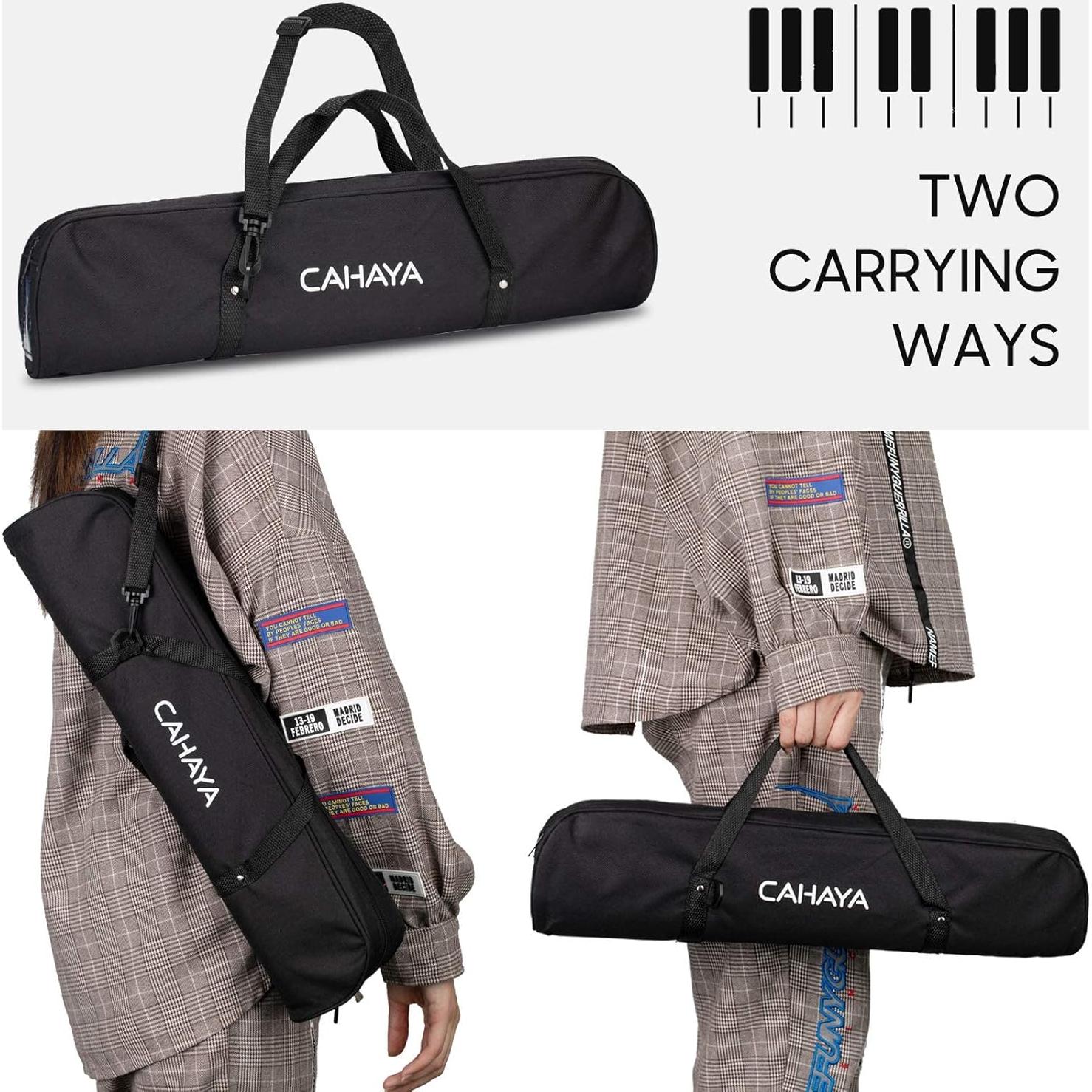 Melodica CAHAYA 32 Teclas Negra con Bolsa de Transporte