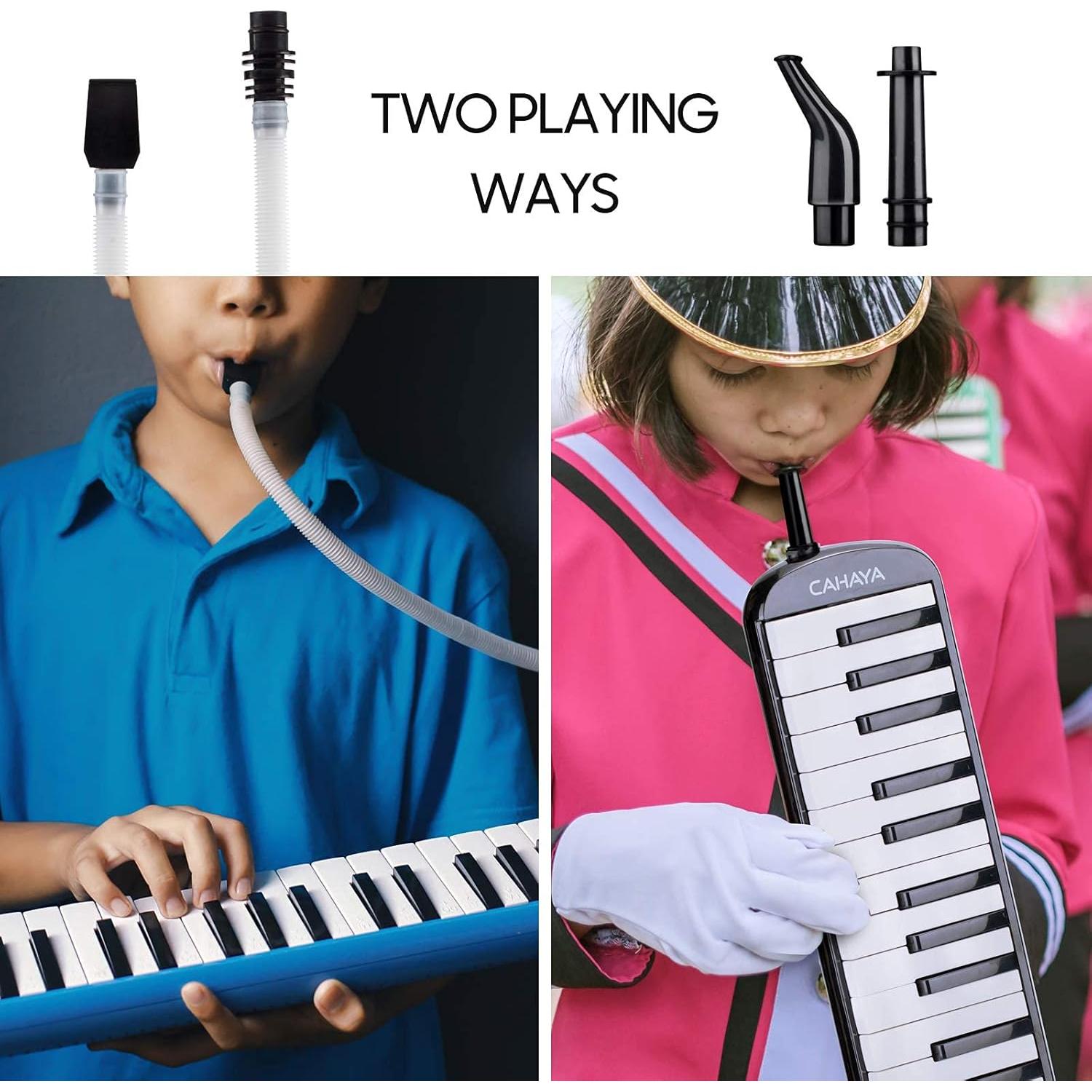 Melodica CAHAYA 32 Teclas Negra con Bolsa de Transporte