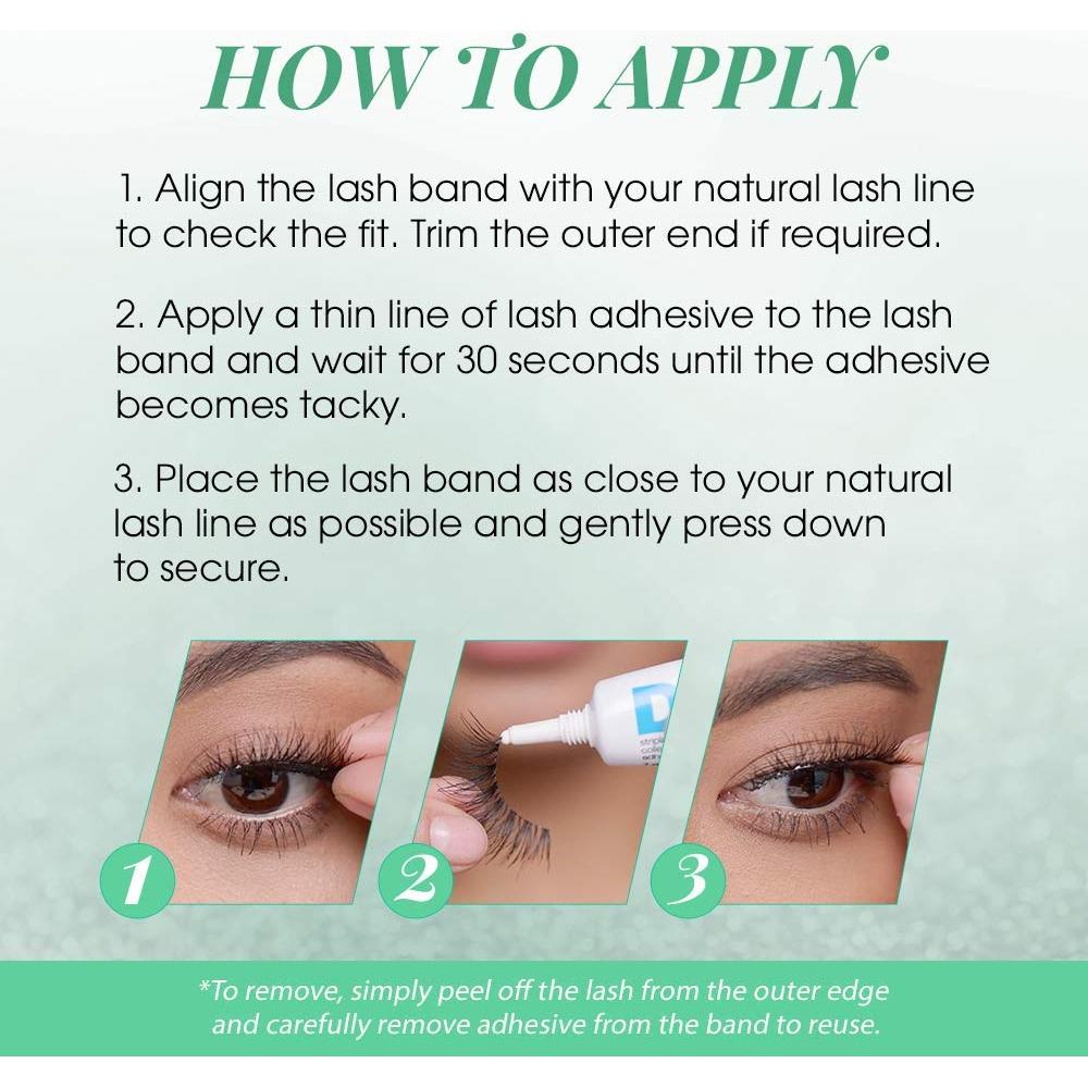 Pestañas Postizas Ardell 110 Negras - 5 Pares Reutilizables