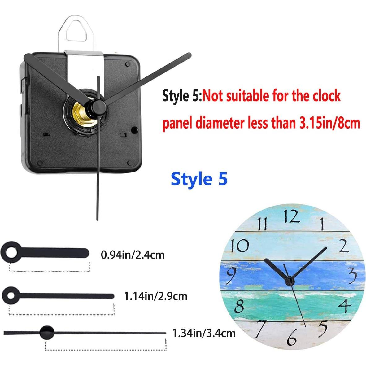 Kit de 2 Mecanismos de Reloj de Cuarzo HILLHOME con Manecillas