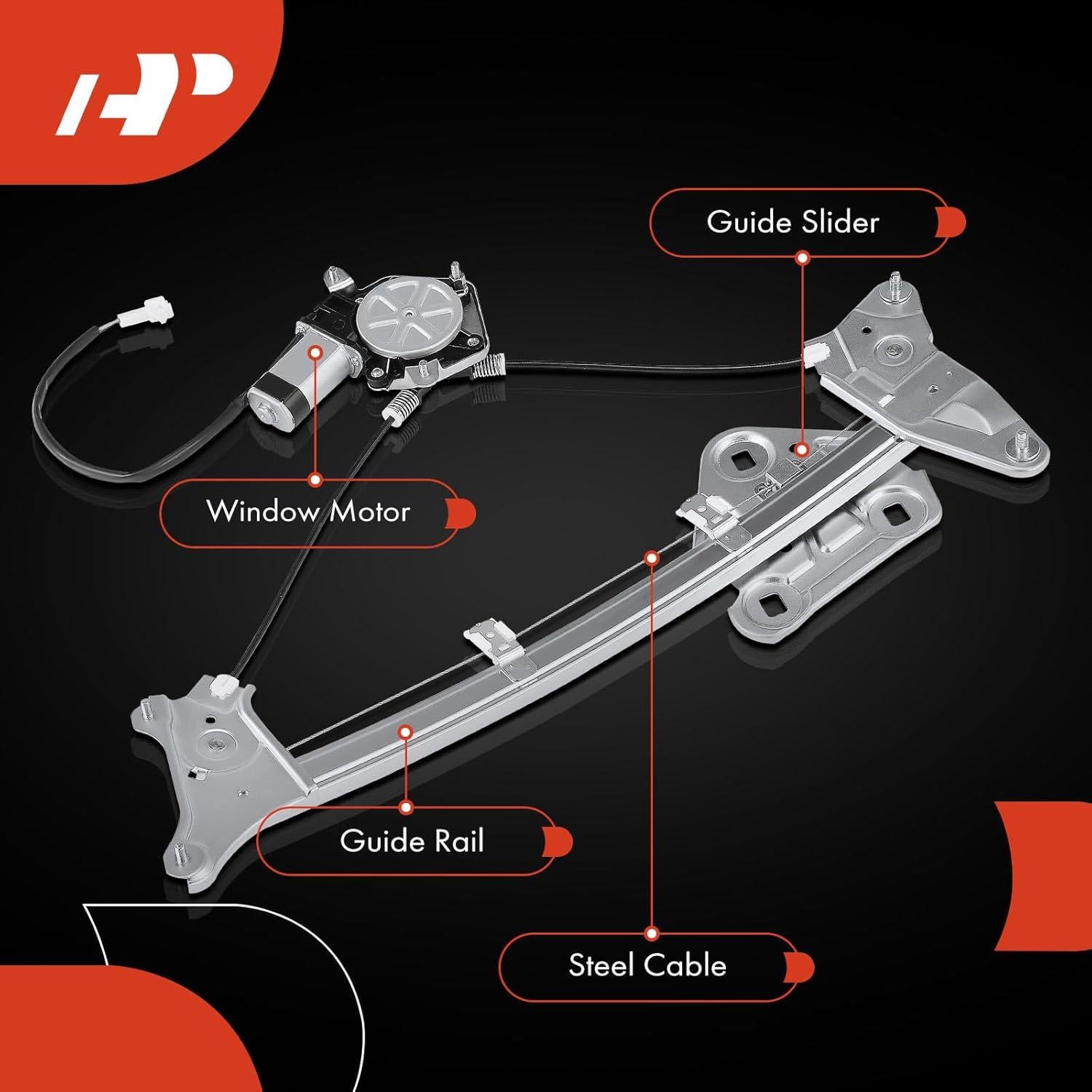 Regulador de Ventana Eléctrico A-Premium Toyota Solara 1999-2003 Izquierdo