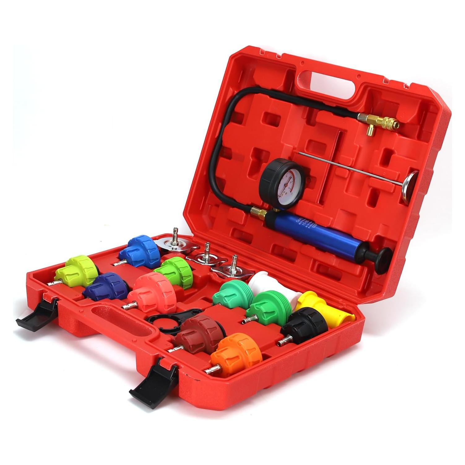 Kit de Prueba de Presión de Radiador 18 Piezas Yonligonju