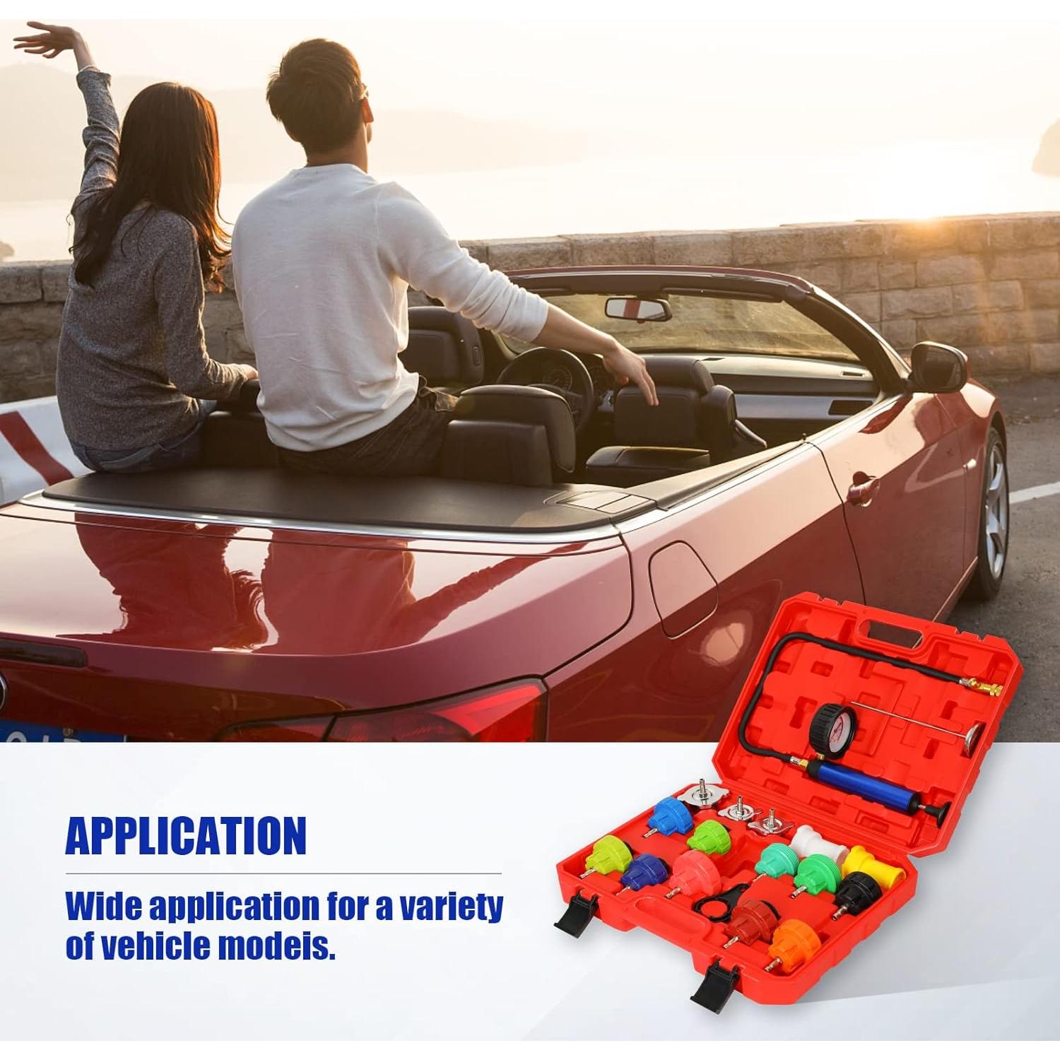 Kit de Prueba de Presión de Radiador 18 Piezas Yonligonju