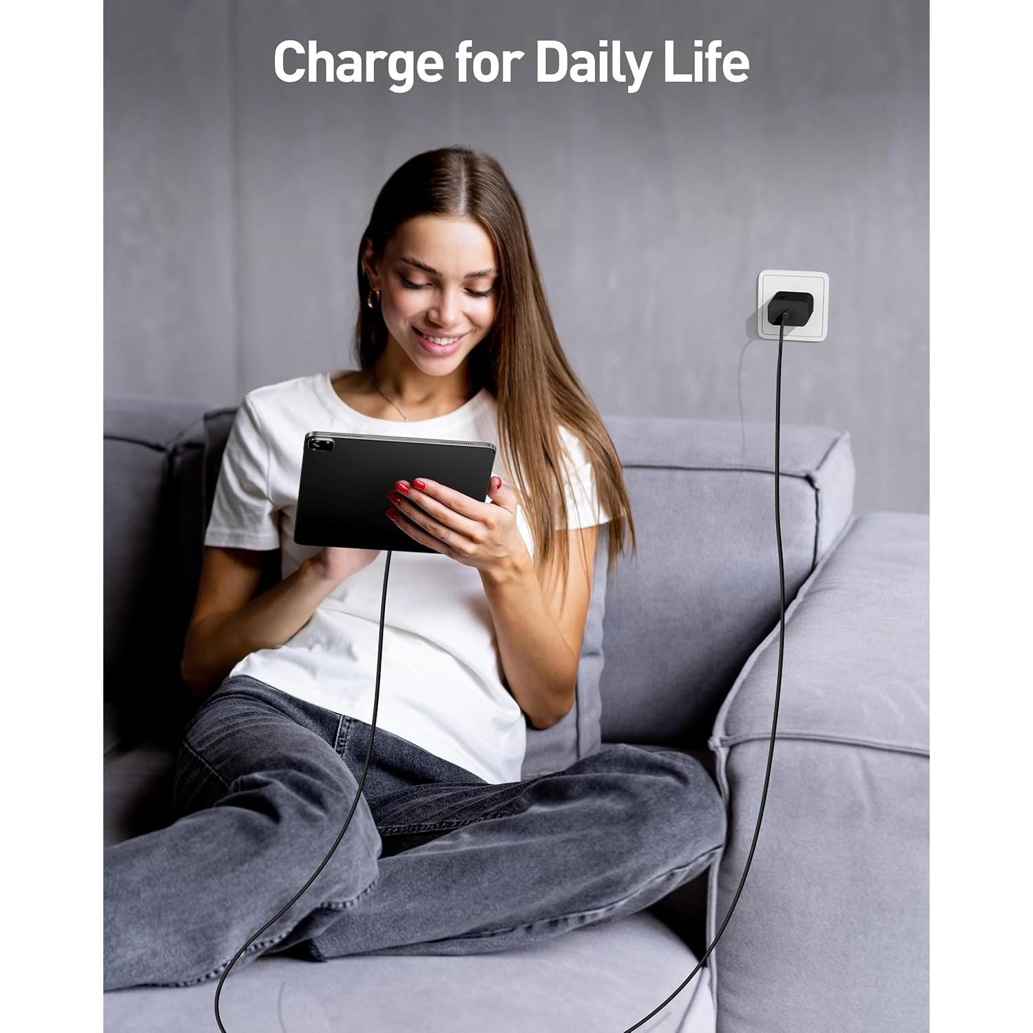 Cargador Rápido USB C 35W para iPhone 17 y iPad - 3FT