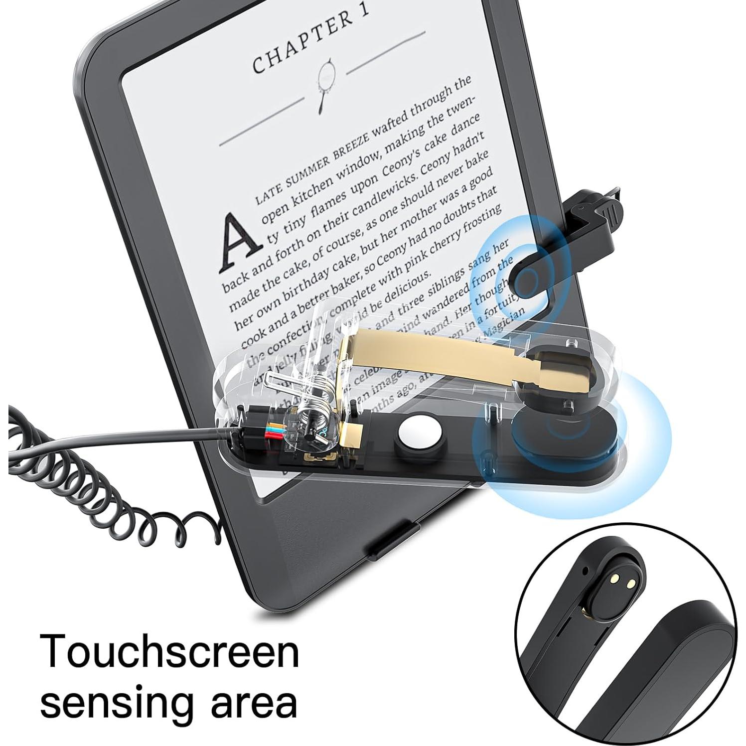 Control Remoto y Soporte Plegable para Kindle Paperwhite - Negro
