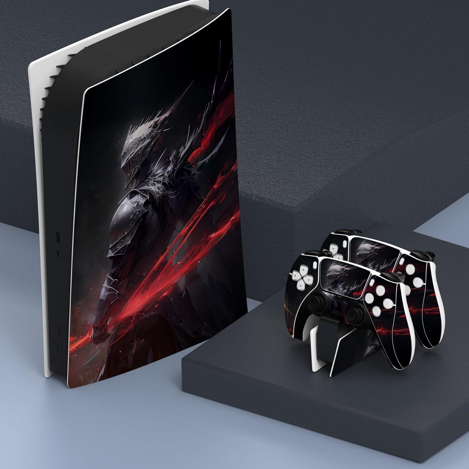 PlayVital Skin Decal Caballero del Abismo para PS5 Digital