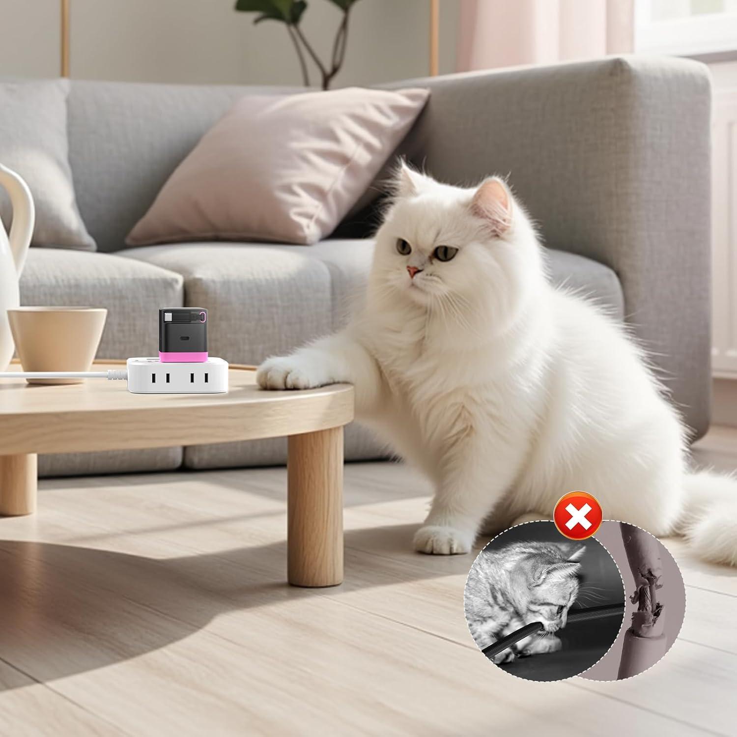 Cargador iWALK 65W GaN con cable USB-C retráctil negro