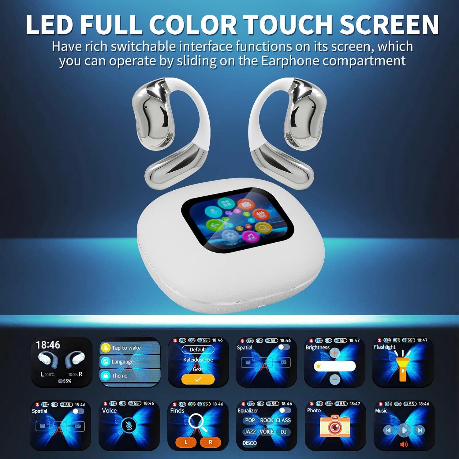 Auriculares Inalámbricos Conducción Ósea YJ33 Bluetooth 5.4 68H