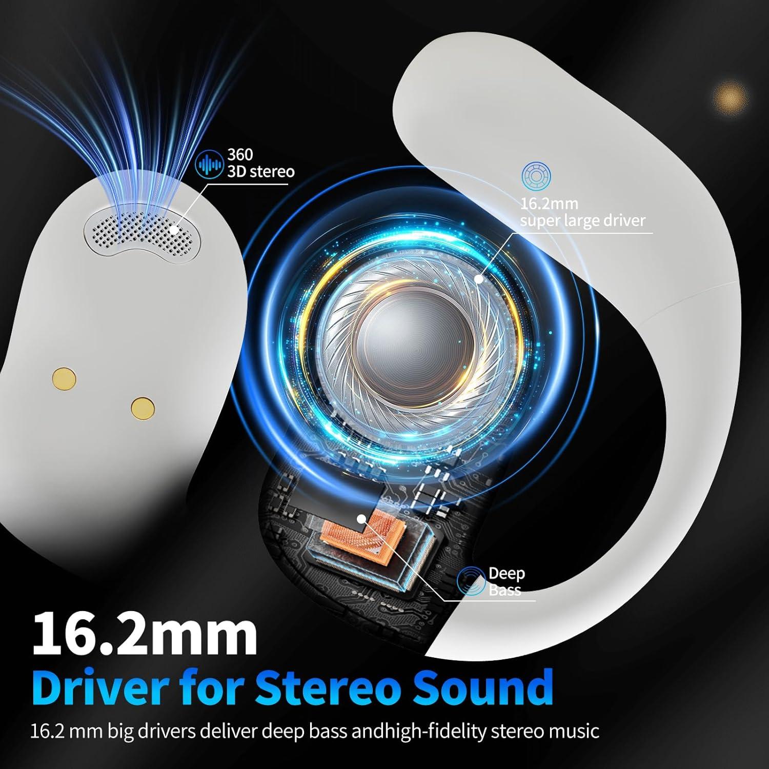 Auriculares Inalámbricos Conducción Ósea YJ33 Bluetooth 5.4 68H