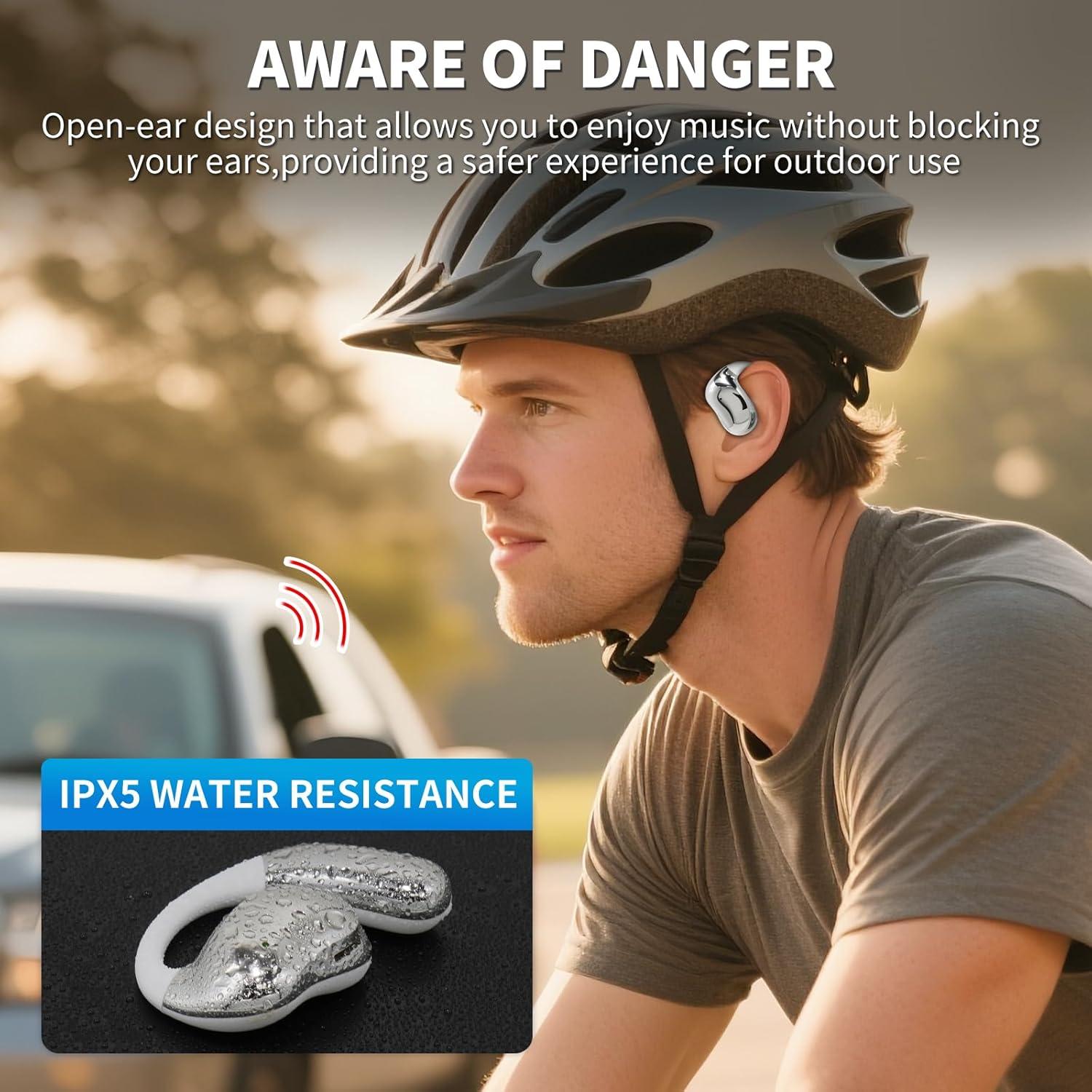 Auriculares Inalámbricos Conducción Ósea YJ33 Bluetooth 5.4 68H