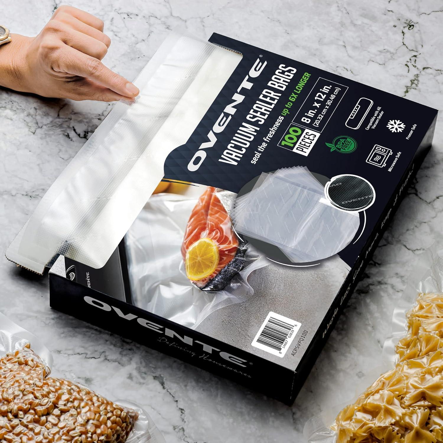 Bolsas de Sellado al Vacío OVENTE ACPSVPQ100, 100 pcs 20x30 cm