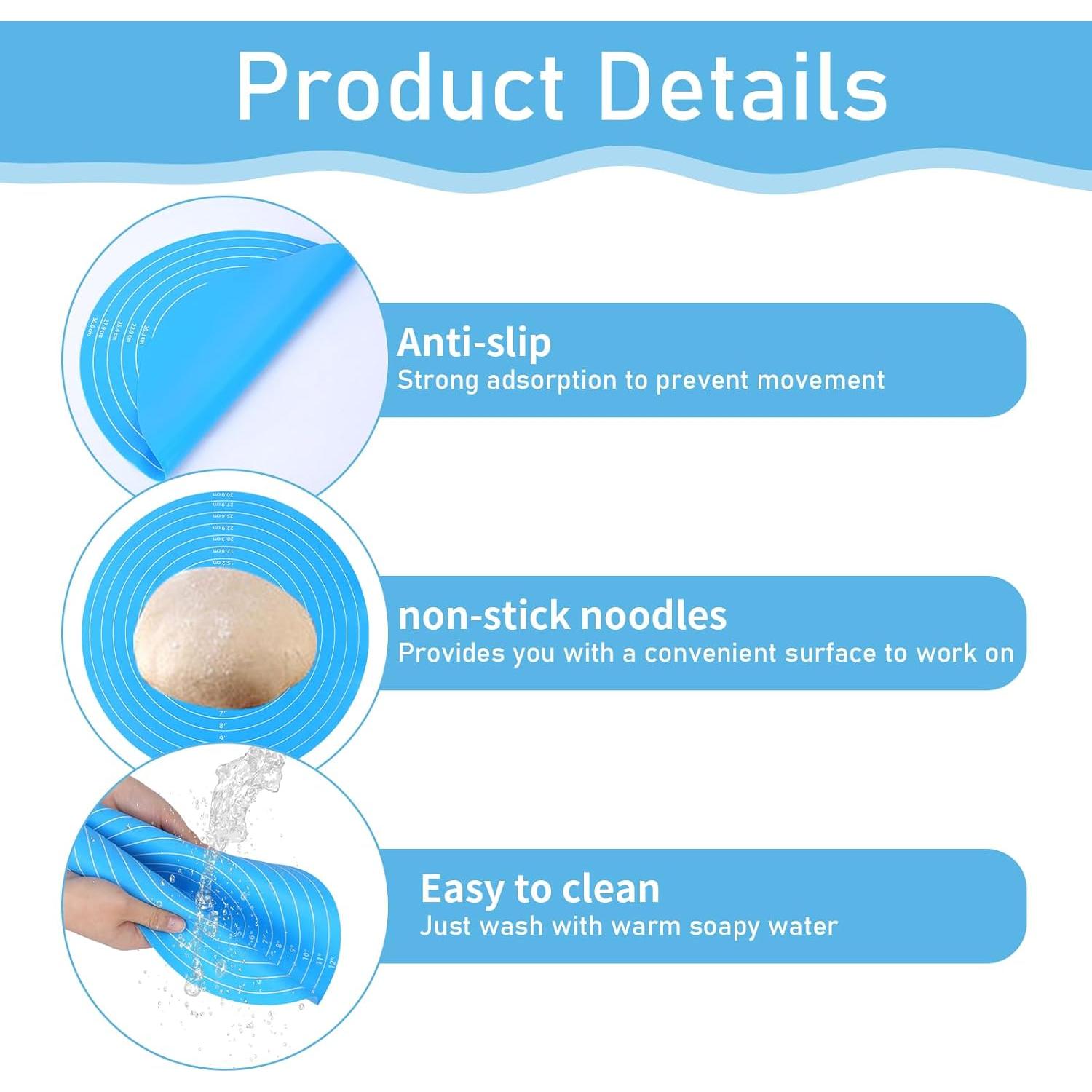 Alfombrilla de Silicona KALIONE 30 cm Redonda Antiadherente