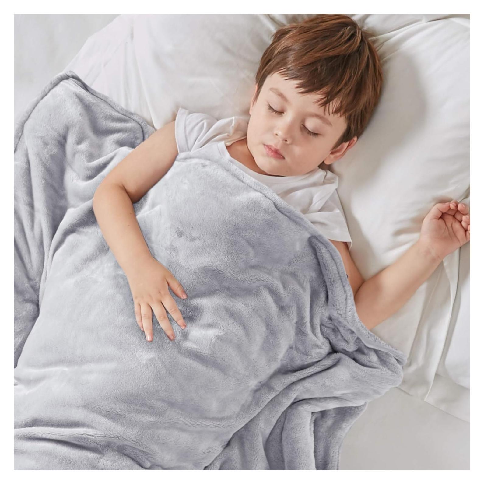 Manta con Peso Grados de Comodidad 91x122 cm Gris con Funda