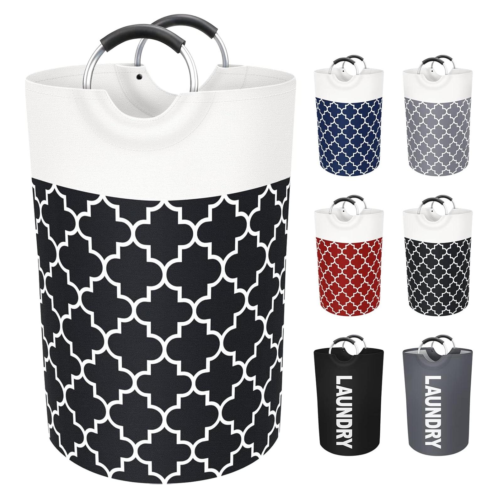 Cesta de Ropa Plegable Fabspace 75L Impermeable Negra