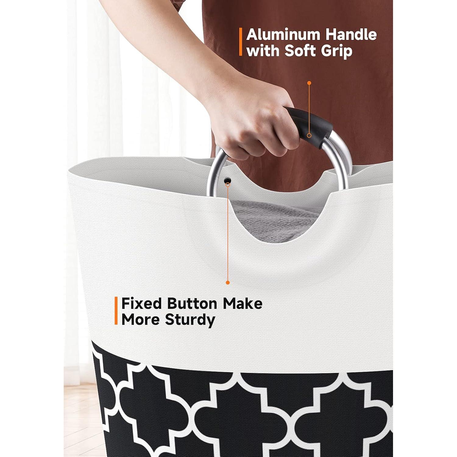 Cesta de Ropa Plegable Fabspace 75L Impermeable Negra