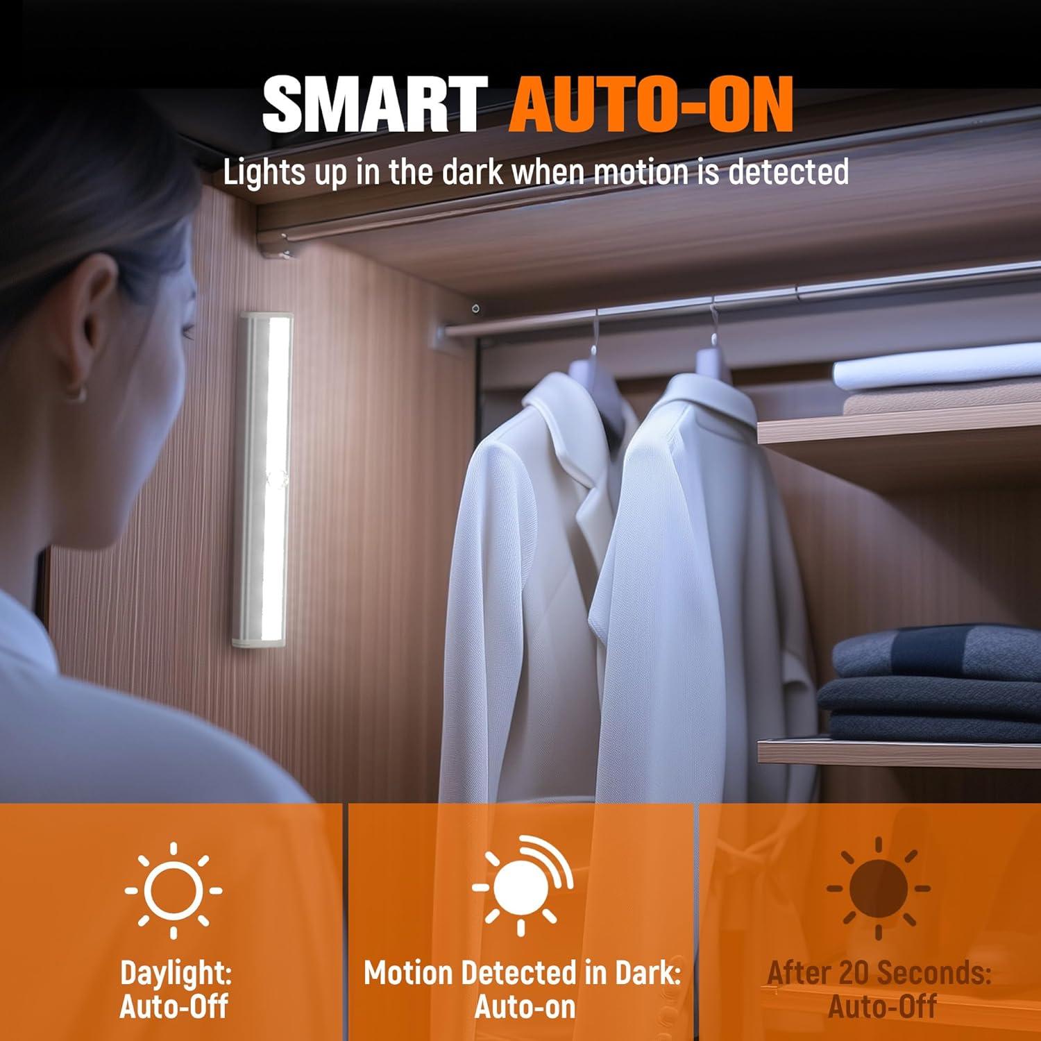 Luces LED con Sensor de Movimiento Molrebe - Paquete de 6