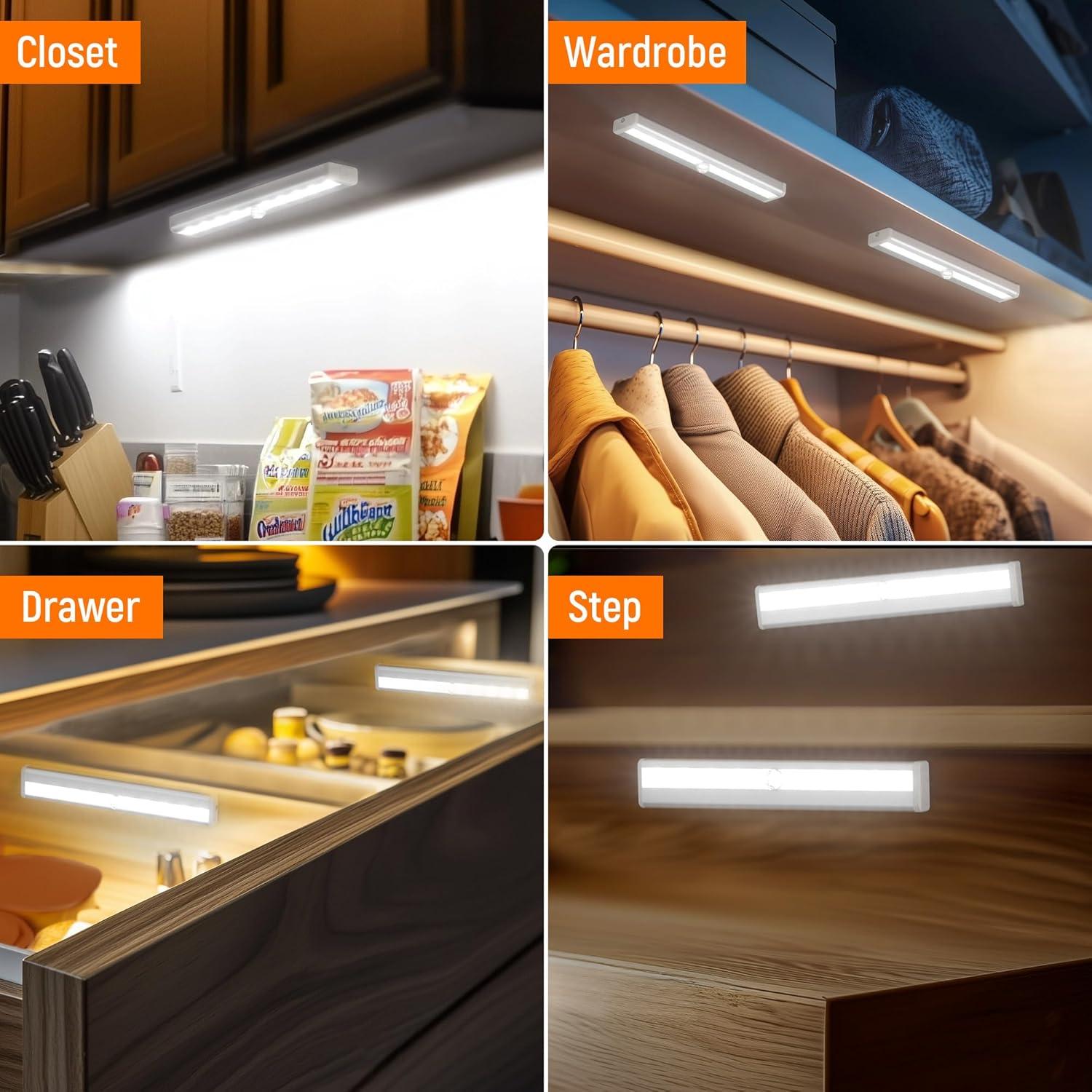 Luces LED con Sensor de Movimiento Molrebe - Paquete de 6