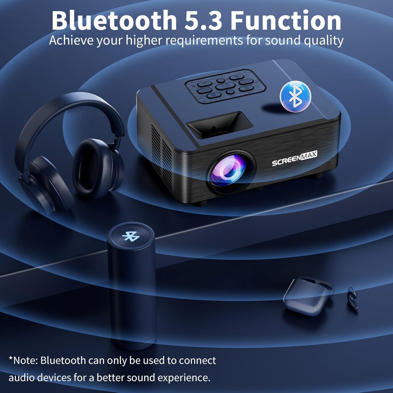 Proyector Full HD SCREENMAX SP133D 1080P Bluetooth WiFi 6