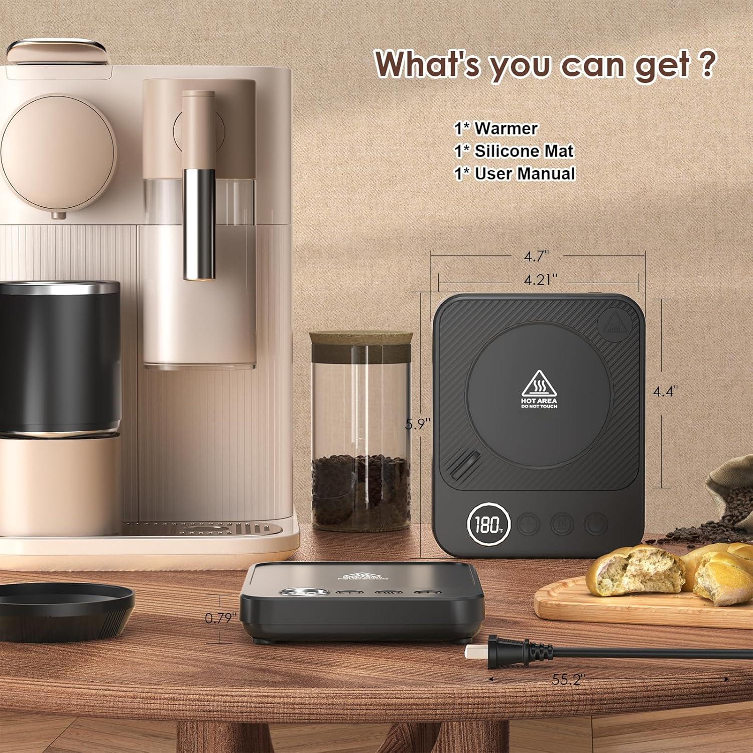 Calentador de Tazas Eléctrico Felibeaco 36W con Temporizador