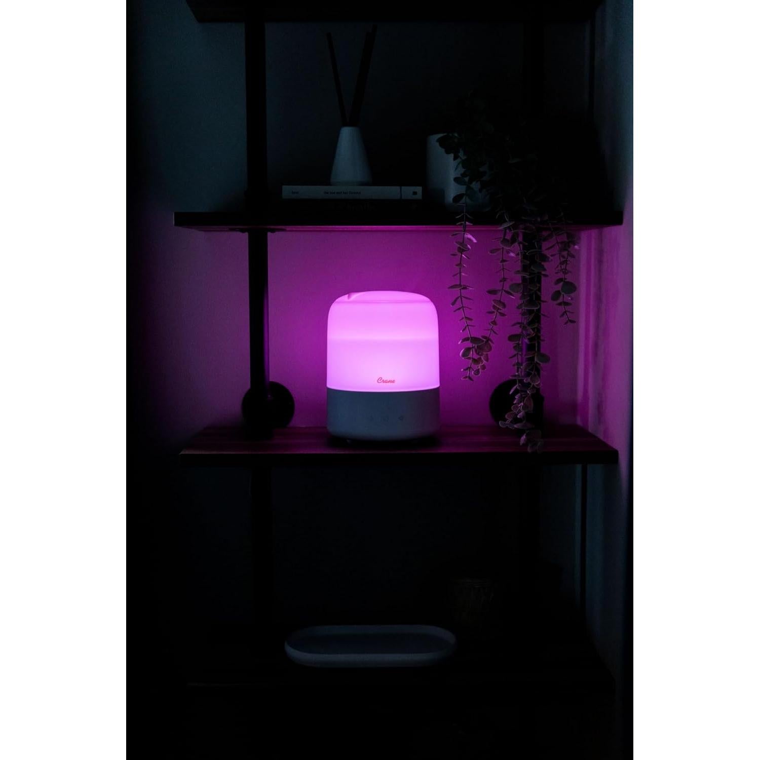 Humidificador 3-en-1 Crane EE-SS-1 1.89L Difusor Luz Nocturna