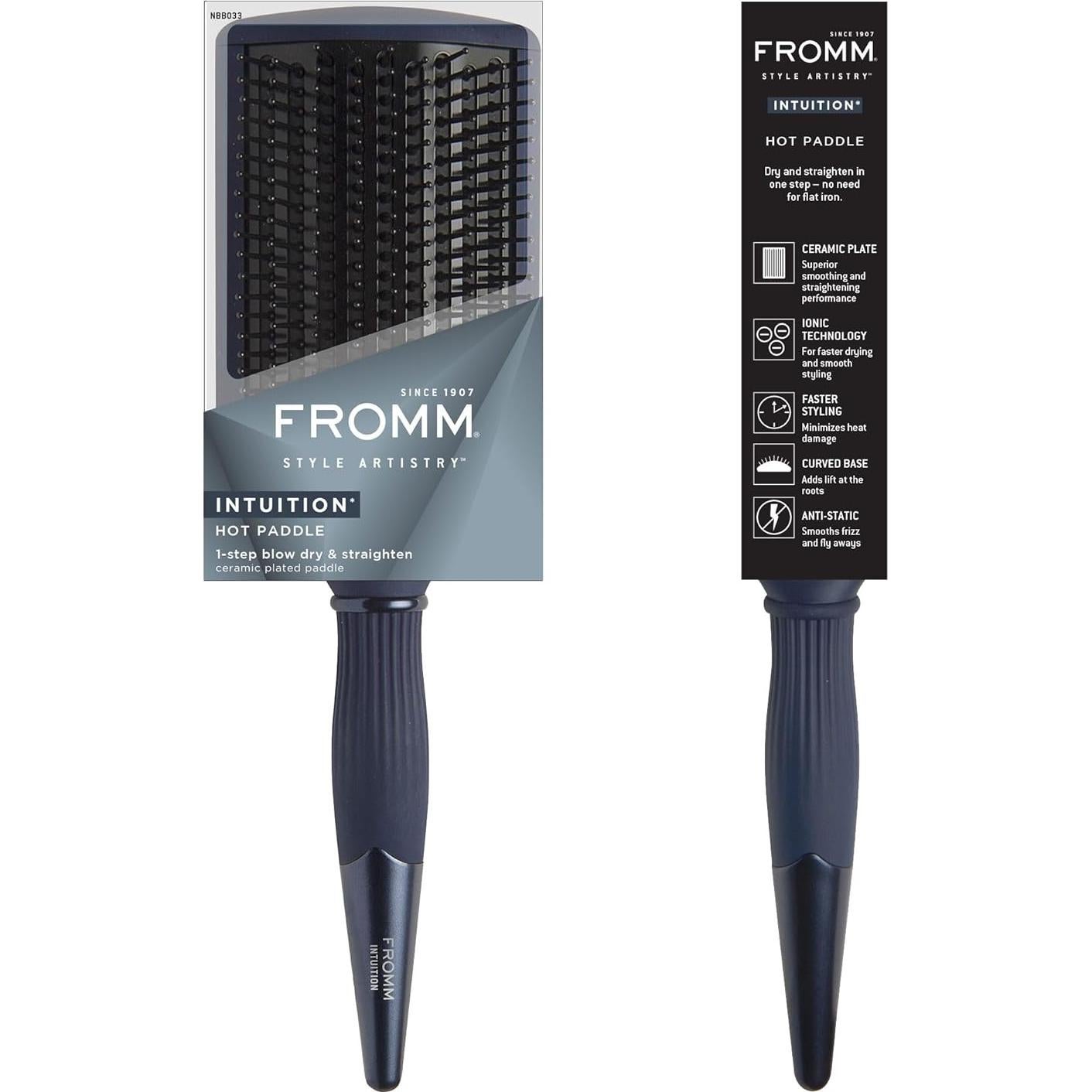 Cepillo Paddle Térmico Cerámico Fromm Intuition - Alisa y Seca