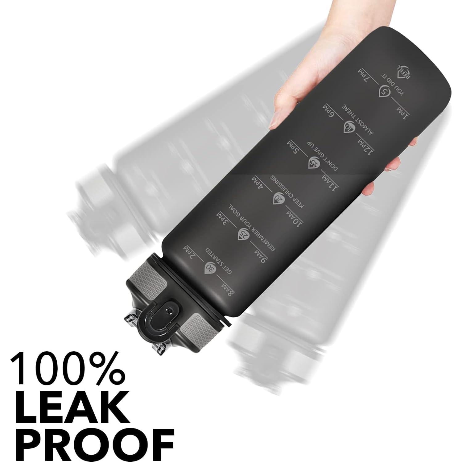 Botella de Agua Hyeta 0.91L a Prueba de Fugas con Pajilla