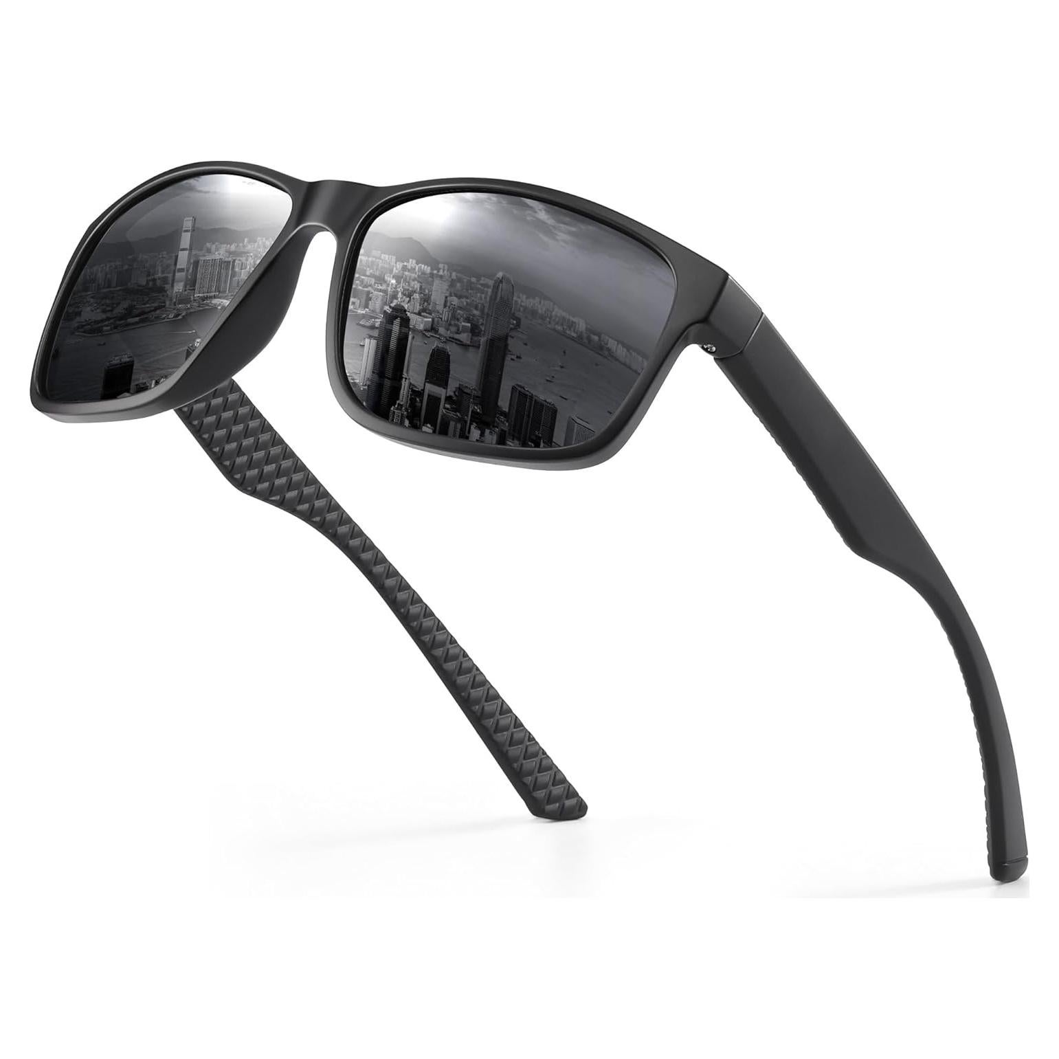 Gafas de sol polarizadas Reglaaly UV400 para hombres negras